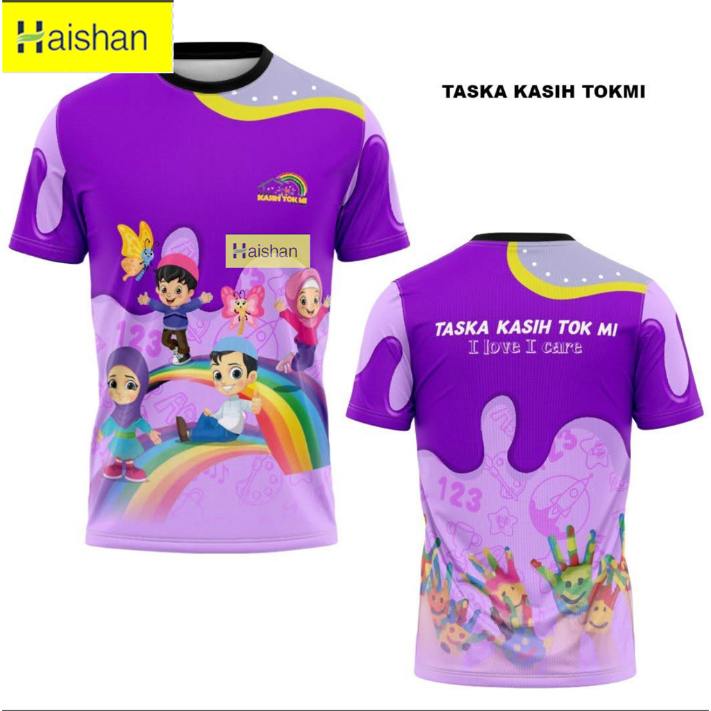 Baju T-shirt TASKA KEMAS PENJARA - Corak Kanak-Kanak & Motif Tradisional | Baju Team Acara Program Komuniti Malaysia