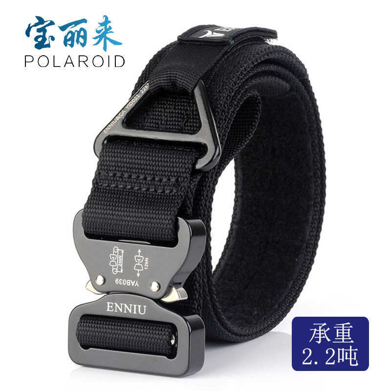 ENNIU Aviation Aluminum Buckle Outdoor Men's Training Belt Load-Bearing Rescue Safety Nylon Outer Belt