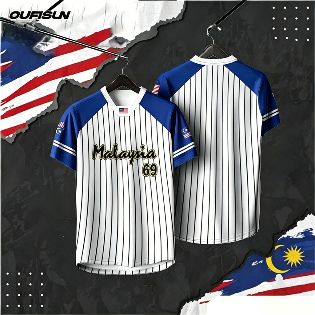 Hari Malaysia 2026 Flag Jersey Couple Family Matching Tee Soft Quick Dry Short Sleeve Loose Men Women Merdeka Day Photoshoot Outfit National Day Commemorative Baju Merdeka All Size