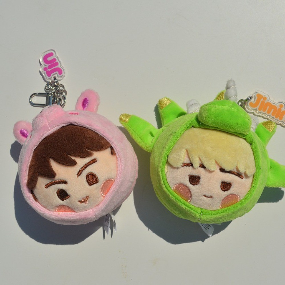 Kpop Idol BTS 2025 ISLAND Face Keyring 2025 FESTA Plush Doll