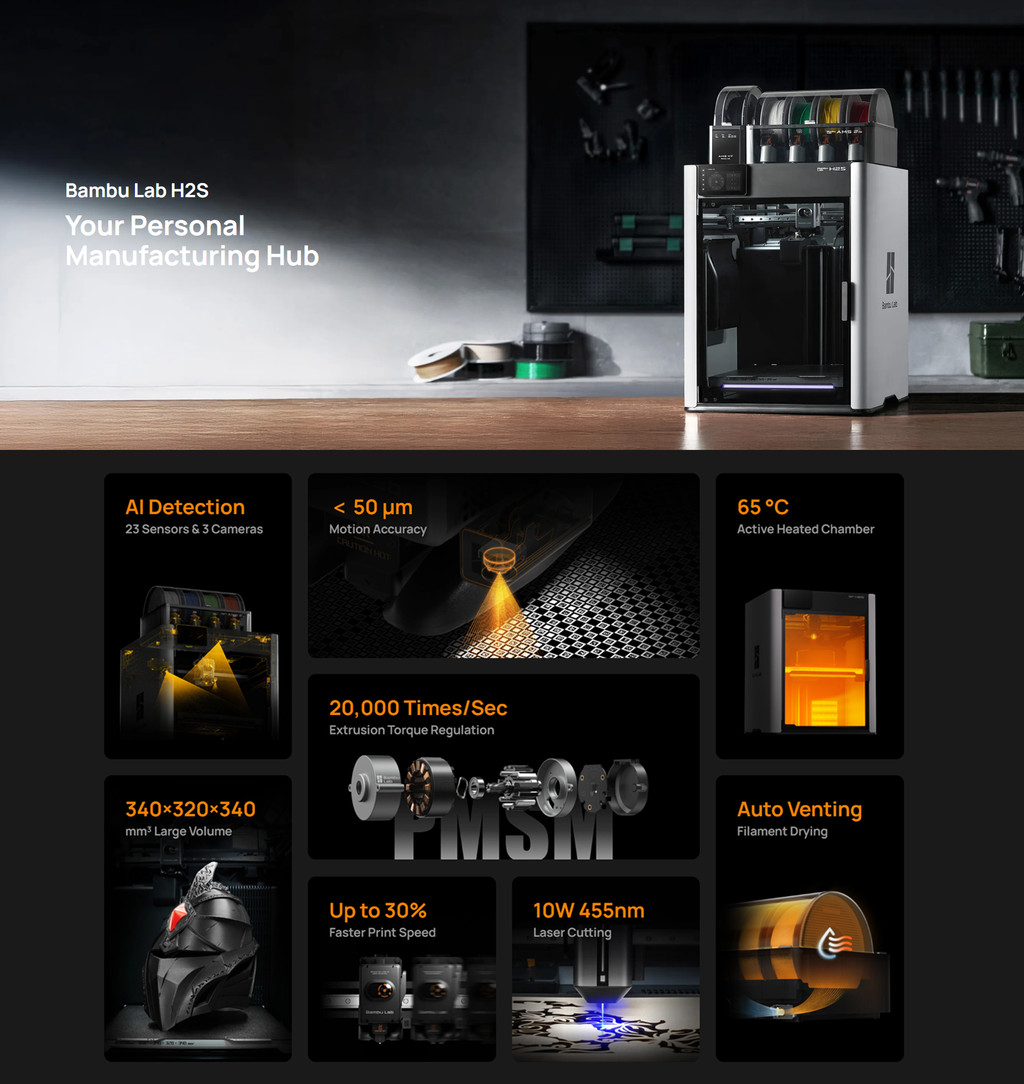 sg 11134202 824i7 mee1let0zj7l6d Bambu Lab H2S – Precision Printing with Massive Build Volume