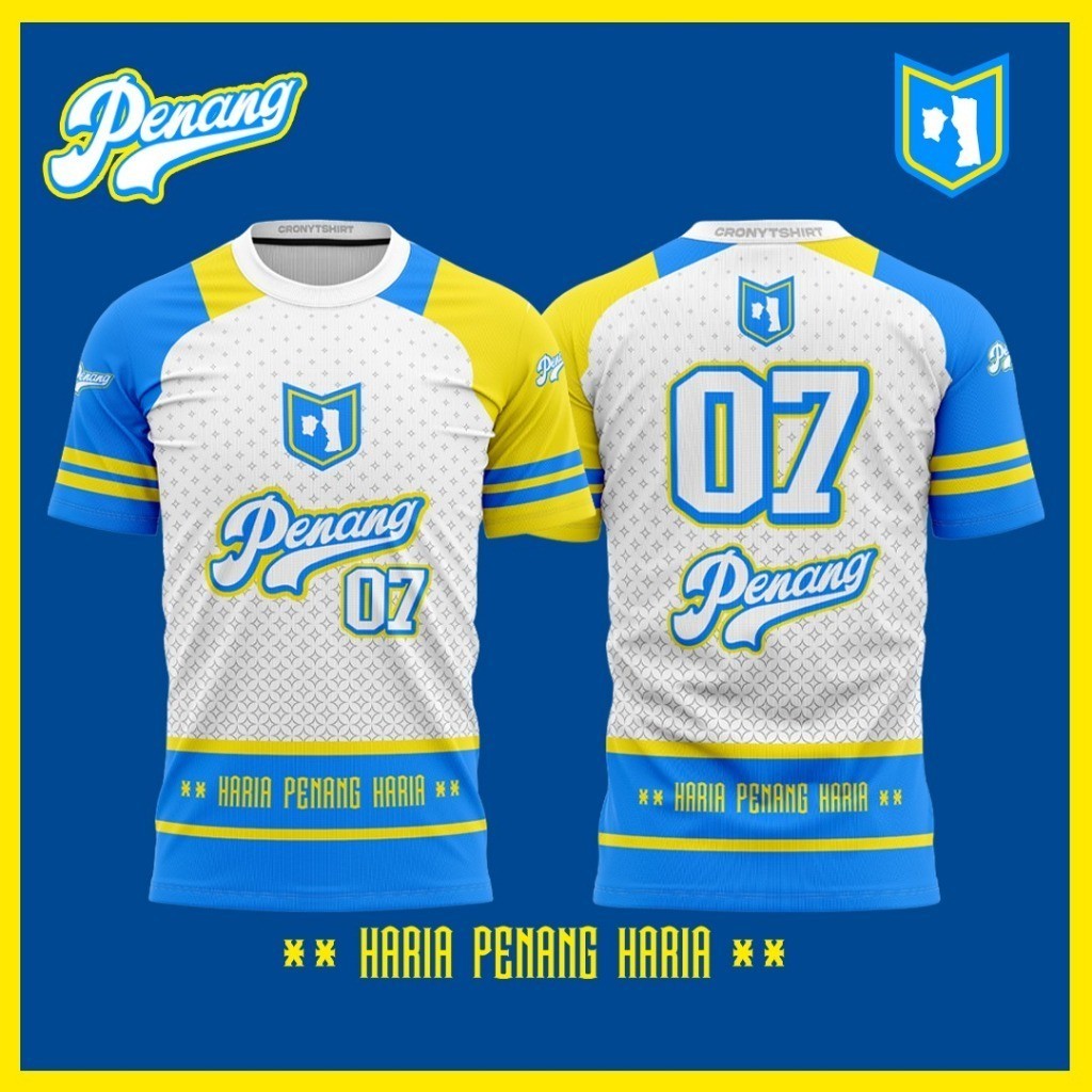 [Penang07] Pulau Pinang Pulau Mutiara Sublimation Tshirt | Baju Pulau Pinang Haria Penang Haria | Baju Lelaki