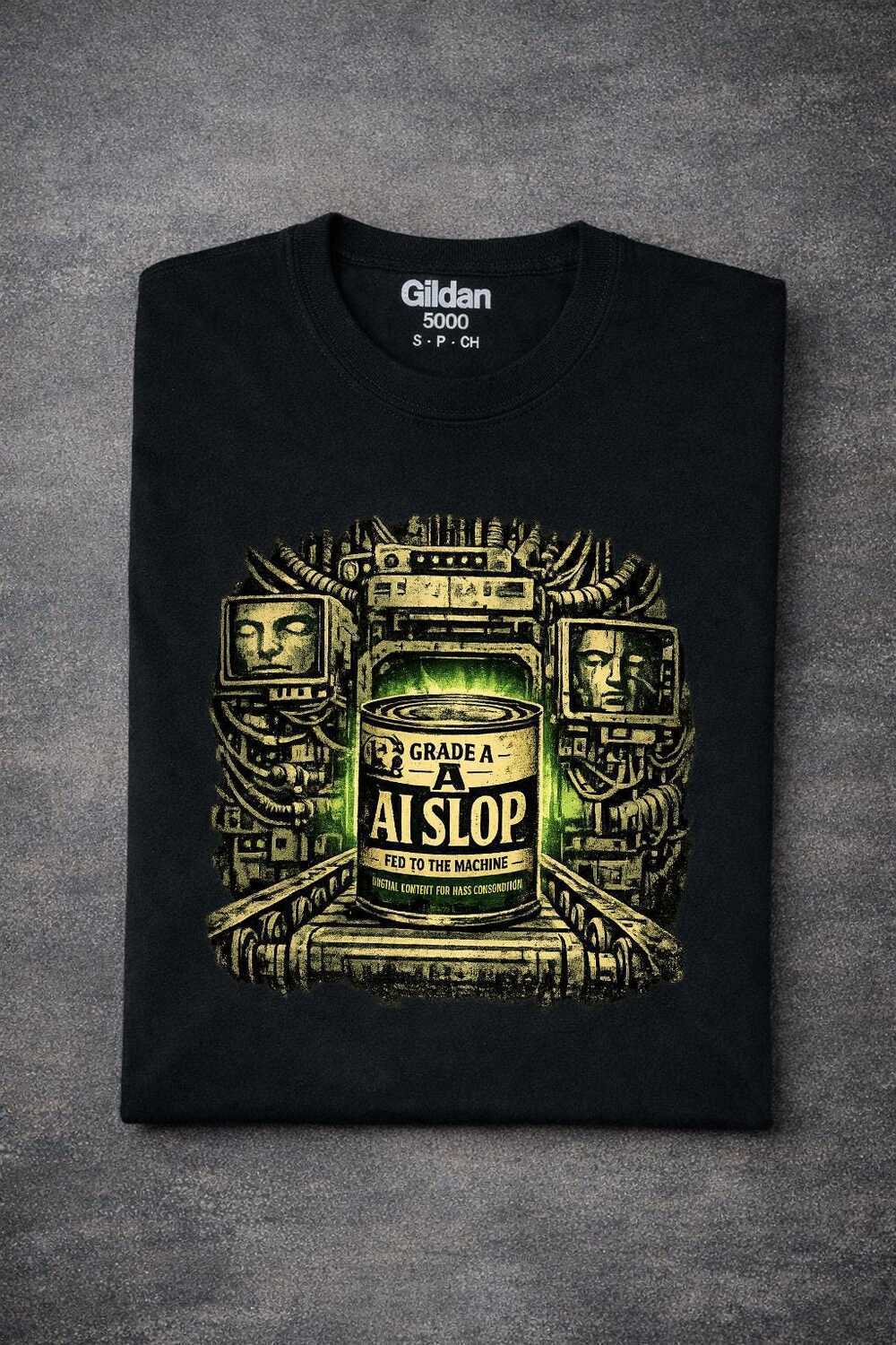 AI Slop Shirt Anti AI Shirt Funny Anti AI Graphic Tee Tech Humor Gift For Artists & Creators Ai Generated T-Shirt