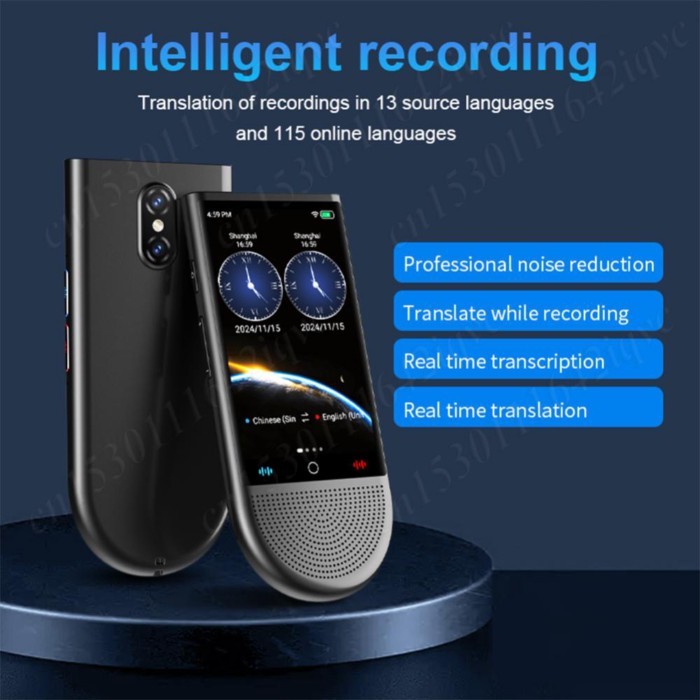 New

 S15 4G AI Voice Translator Portable AI Translator Offline Online Translation Real-time Ai Voice Photo Translator f
