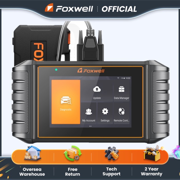 FOXWELL NT716 OBD2 ABS SRS AT Diagnostic Tools OBDII Scanner DPF BMS 9 Reset Professional Automotive Scanner Diagnostic