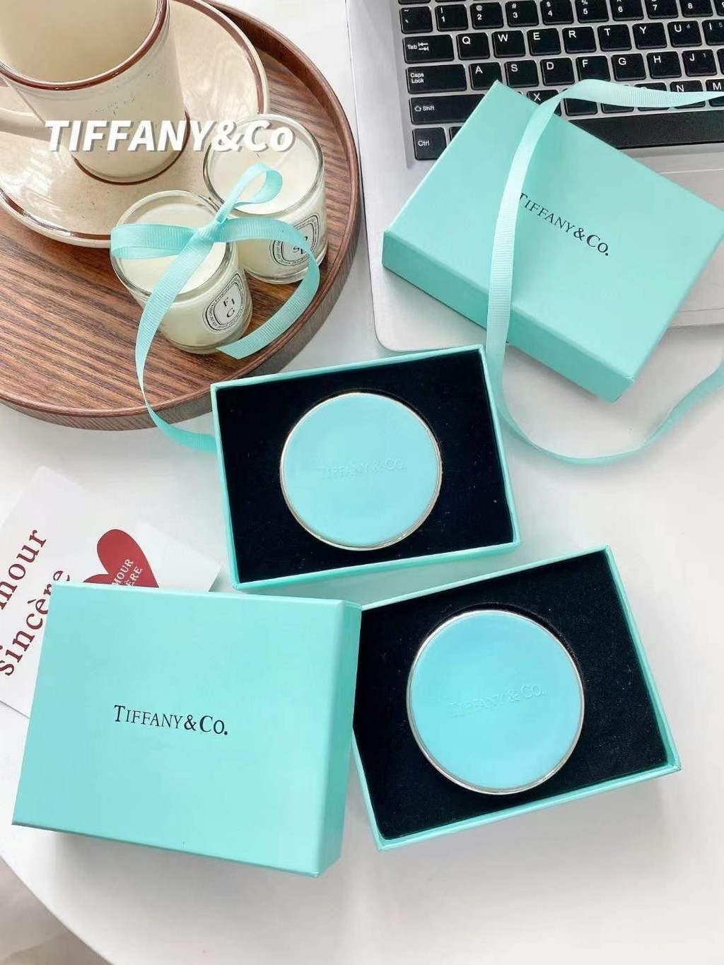 Hot Style 30 Tiffany Car Aromatherapy Smell Blue Wind Chimes, English Pear 8e6