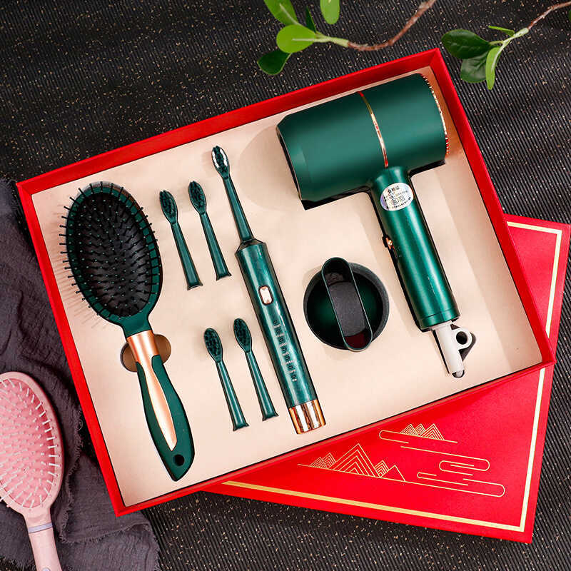 Festival Gifts Automatic Toothbrush Massage Comb Set Printable LOGO Business Souvenir Lettering Annual Meeting Gift