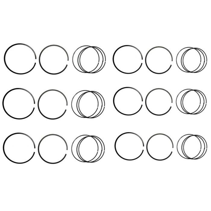 6PCS 08-705100-00 Piston Ring Set For BMW M50 B25 M52 B25 M52 B28 E36 E46 323i 328i 2.5 2.8 0870510000 11251437077 Engin