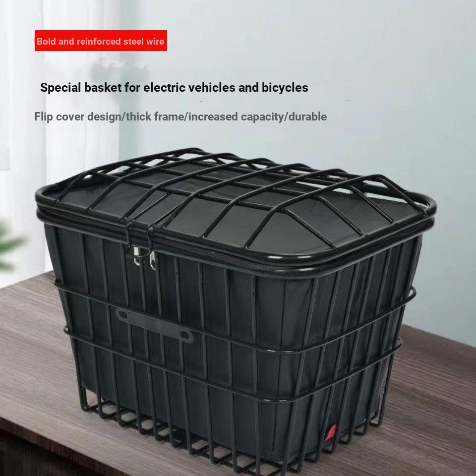 Electric Vehicle Basket Car Battery Bicycle Vegetable Extra Thick