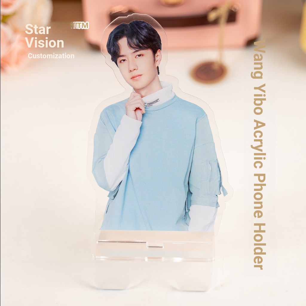 Wang Yibo Acrylic Phone Holder Bojun Yixiao Chen Qingling Drama Chasing Handy Tool Desk Decoration Support Merchandise