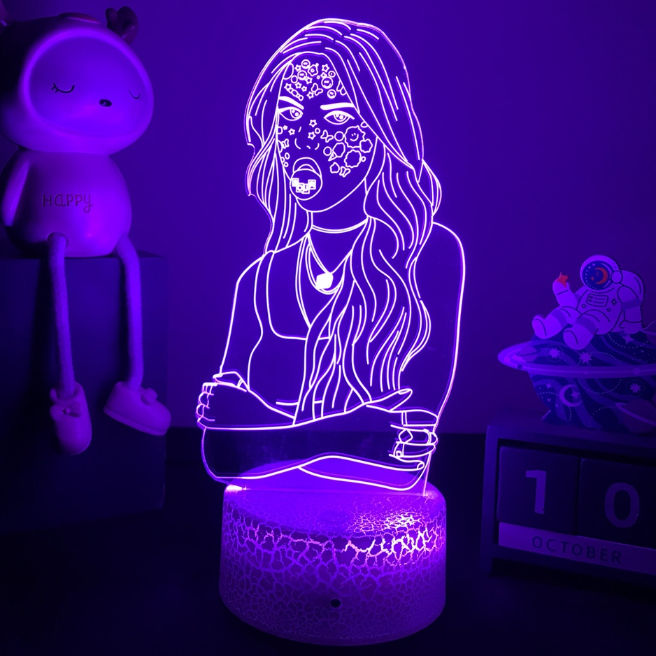 3d Night Light Singer Olivia Rodrigo Gift for Fans Bedroom Decor Table