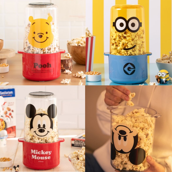 [Disney & Universal] Winnie The Pooh / Mickey Mouse / minions Popcorn Maker, Popcorn Machine (Official Authentic Goods)