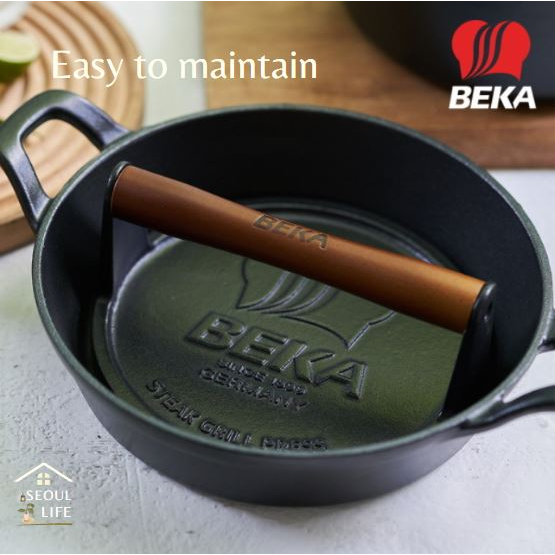 [SeoulLife]*Beka Germany* Lightweight Cast Iron grill press for steak, sandwiches or panini