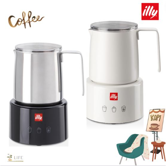 [SeoulLife]*illy* Milk frother machine for hot or cold drinks: Cappuccino, Latte, milk tea