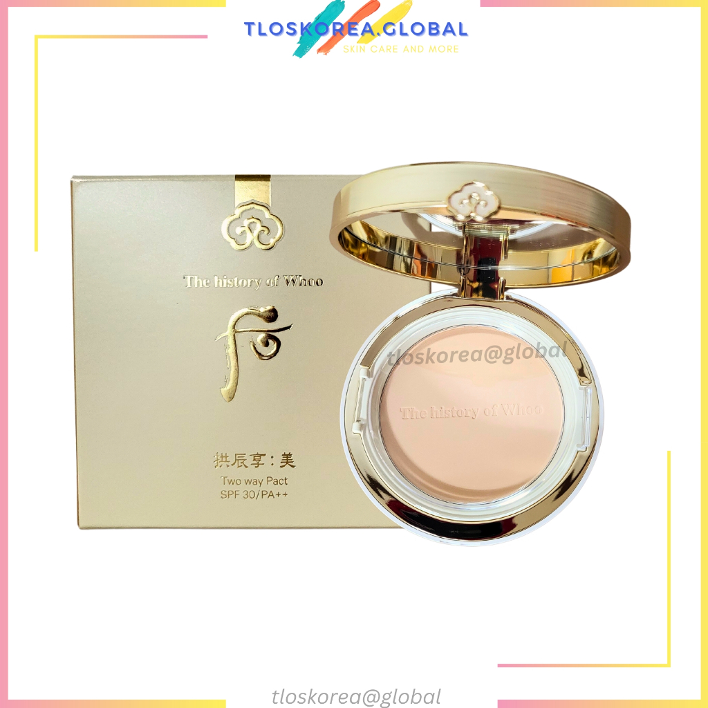 The history of whoo Gongjinhyang Mi Two Way Pact covers blemishes smooths fine lines and distortion and evens out skin tone