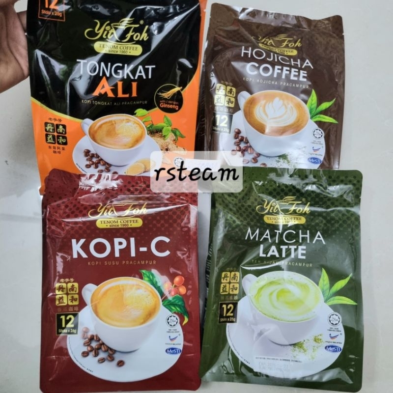 Yit Foh’s Tenom Coffee Kopi C, HoJicha, Matcha Latte Tongkat Ali 【STOK READY】