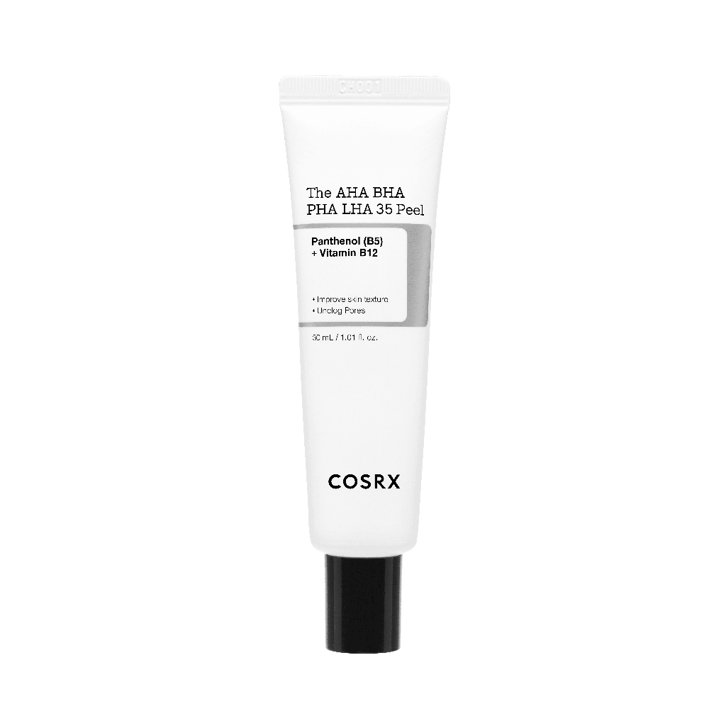 COSRX The AHA BHA PHA LHA 35 Peel, 35% Multi Acids, Vitamin Trio (B12, B5, E) Resurface Refine Skin, Unclog Pores
