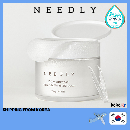 NEEDLY Daily Toner Pad 60Sheets Exfoliating facial pads with BHA & PHA with FREEBIES