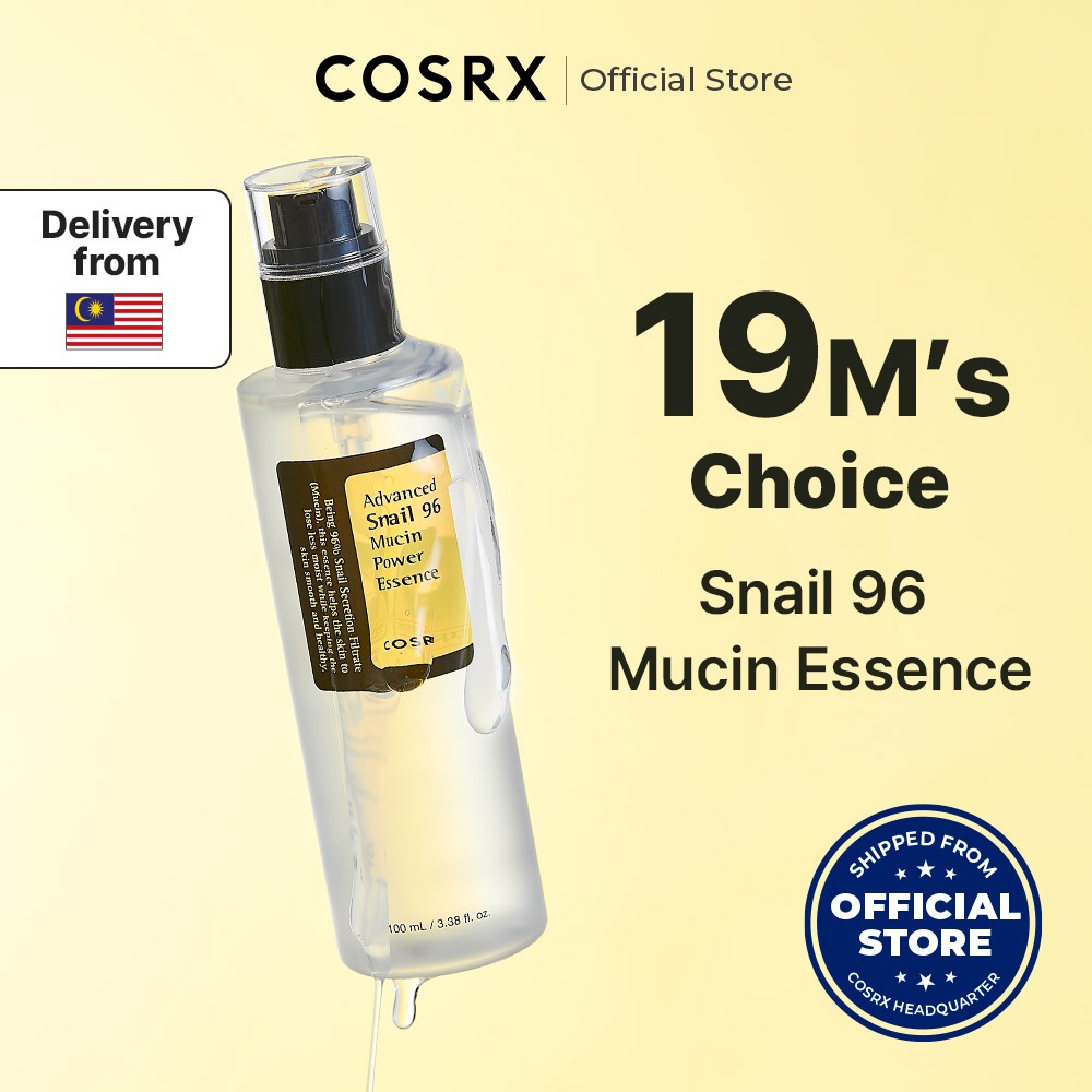 [COSRX OFFICIAL] Advanced Snail 96 Mucin Power Essence 100ml, Snail Secretion Filtrate 96.3%, for Anti-aging & Nourishing, Wrinkle Improvement