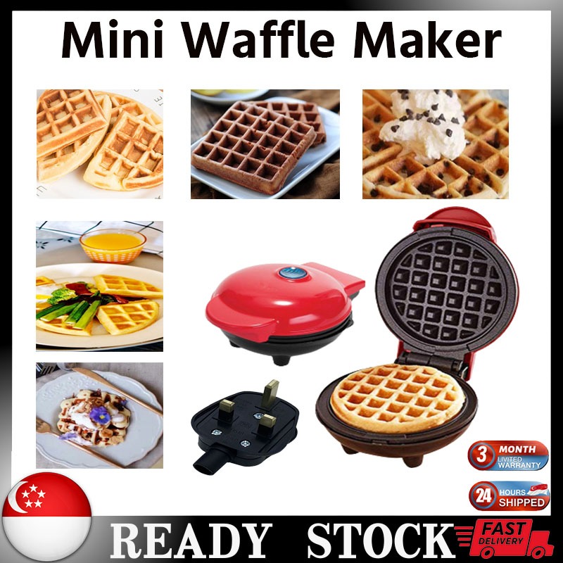 [SG]Mini Waffle Maker Electric Waffles Maker Mini Waffle Pot Electric Breakfast Waffle Machine Egg Cake Pan Eggette