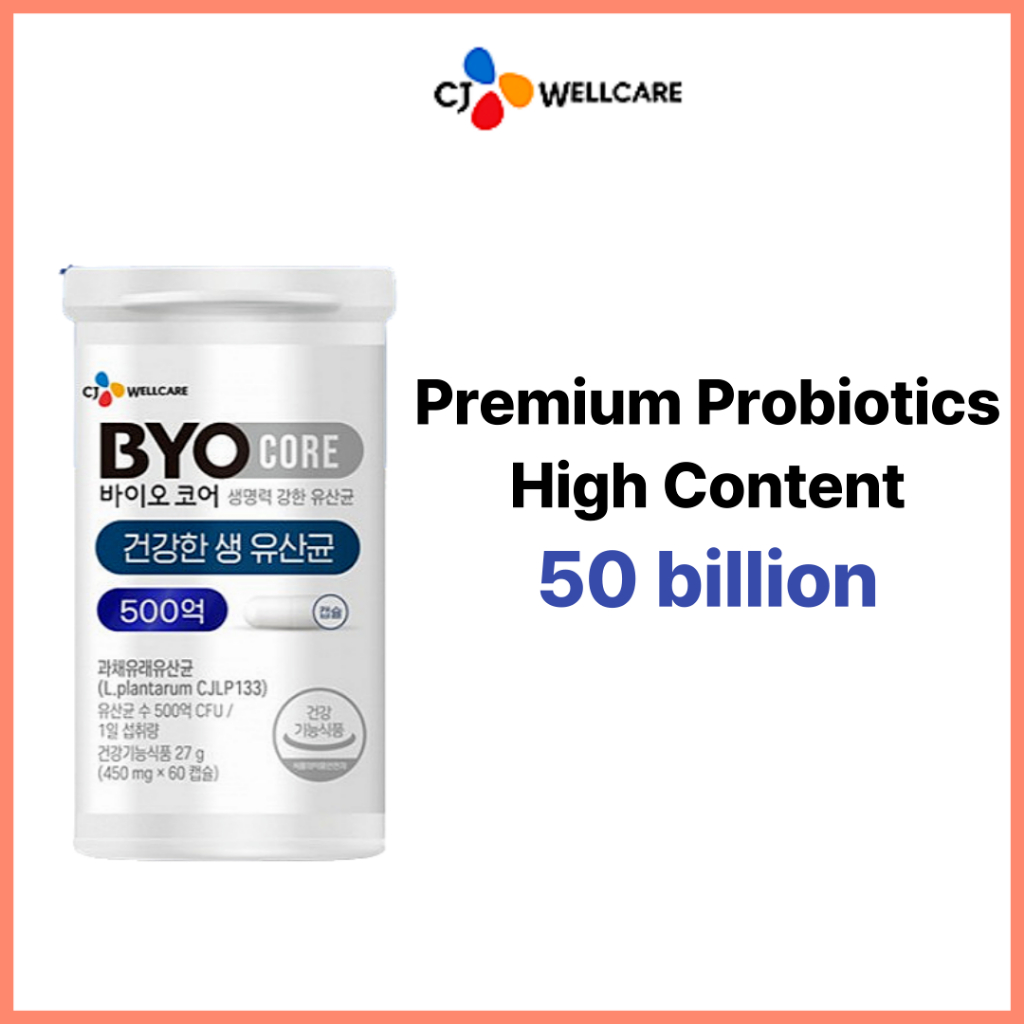 [CJ WellCare] ByoCore Premium 50 billion Probiotics 60 capsules High content potency probiotics Premium dietary supplements 60 days supply probiotics