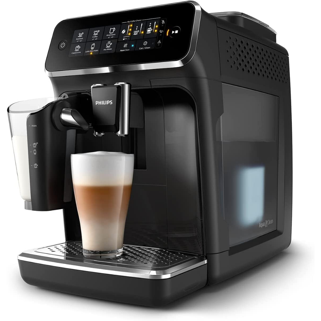 PHILIPS 3200 Series Fully Automatic Espresso Machine - LatteGo (EP3246/73) Milk Frother, 5 Coffee Varieties, Intuitive Touch Display, 2 yrs warranty by PHILIPS / from Seoul, Korea