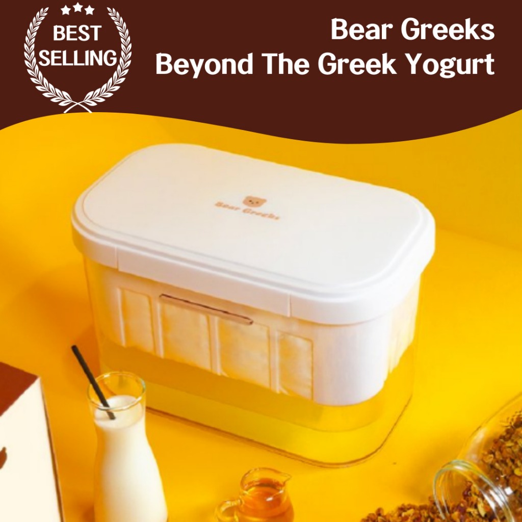 Bear Greeks Giant Yogurt Maker 4L Optimized for healthy living, probiotic charging. Kitchen appliances, dessert maker categories, DIY