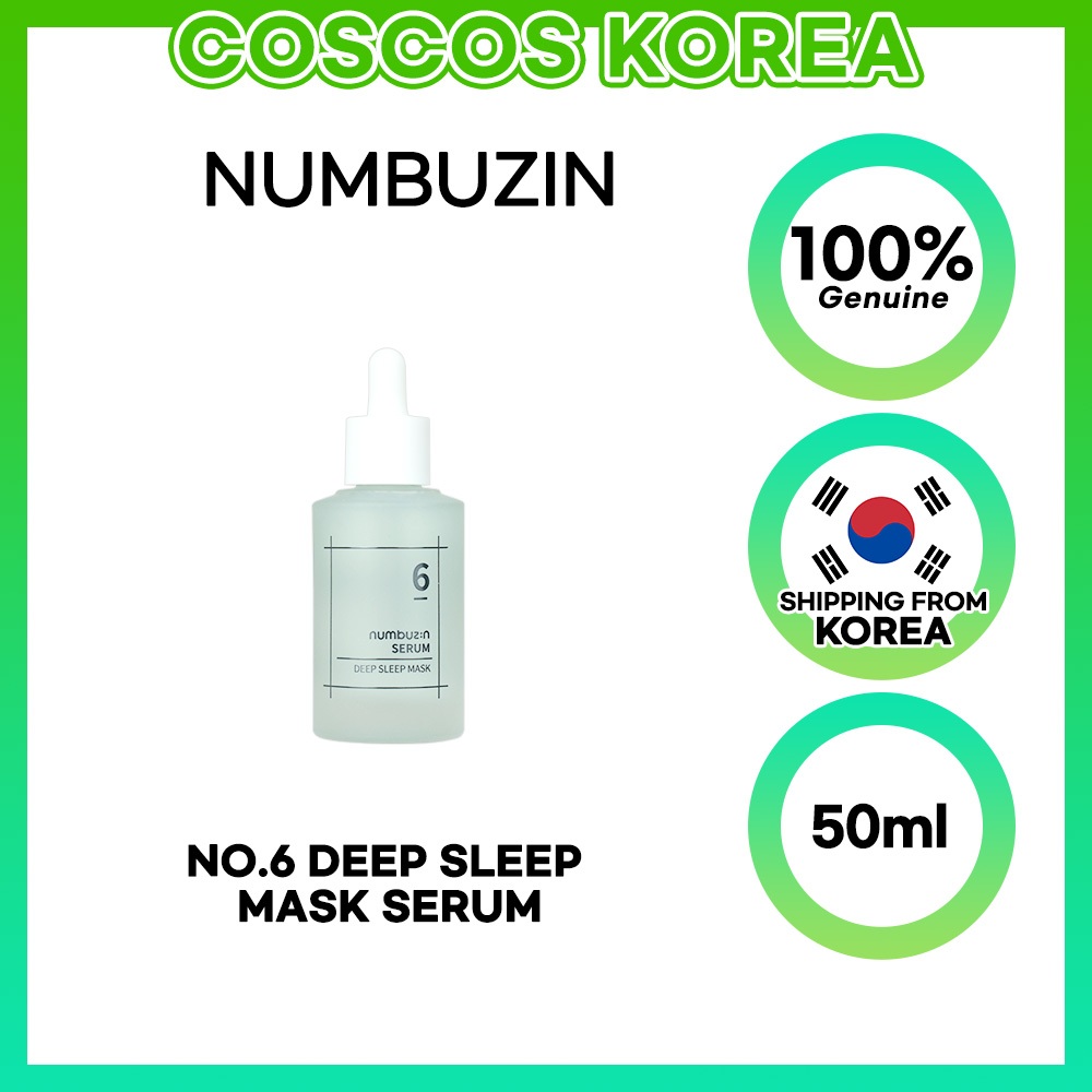 Numbuzin No.6 Deep Sleep Mask Serum 50ml / Moisture (moisture supply) / Absorption / hypoallergenic / water balance control / skin elasticity