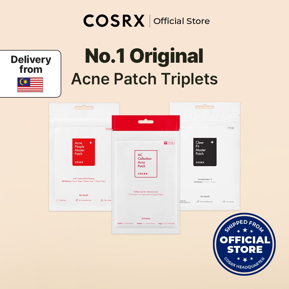 [COSRX OFFICIAL] Acne Pimple Master Patch (24 Patches), Hydrocolloid 100%, Quick Recovery / AC Collection Acne Patch (26 Patches) / Clear Fit Master Patch (18 Patches)