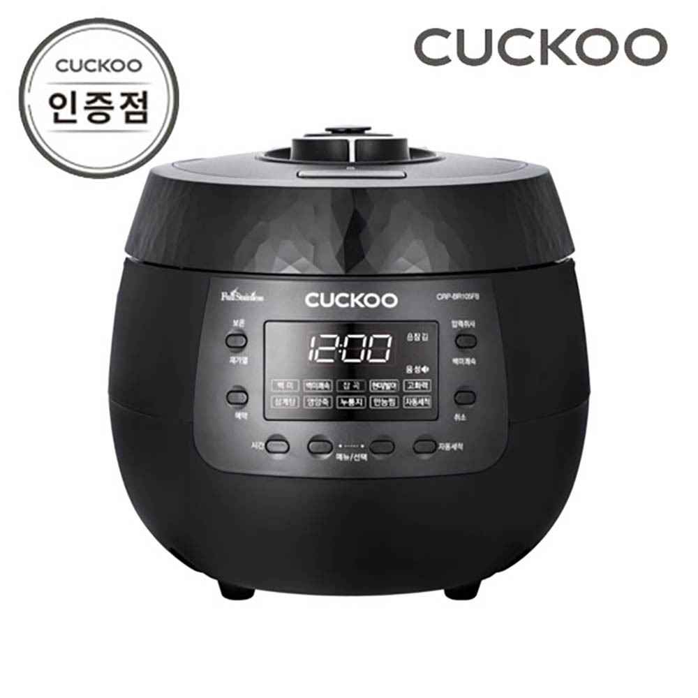 CUCKOO BlackStone Electric Pressure Rice Cooker For 10 People CRP-BR105FB