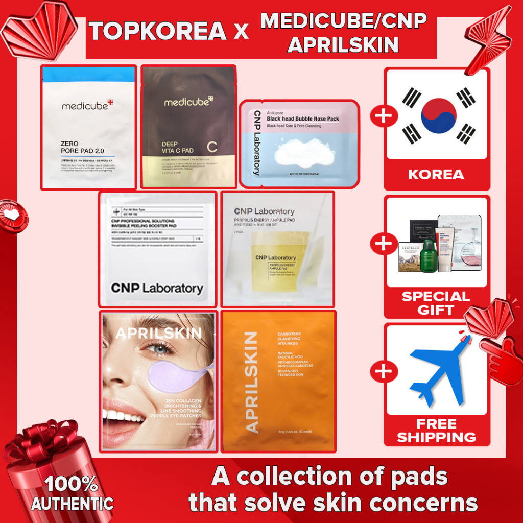 ★Medicube★ Deep Vita C Pad mini /★CNP★ mini Professional Solutions Pad/ Propolis Energy Ampoule Pad★APRILSKIN★/ TOPKOREA / Shipping from korea