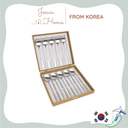 [GoldenBell Korea] Premium Pottery Korean Chopstick and Spoon Gift Set Set of 10 with Gift Box