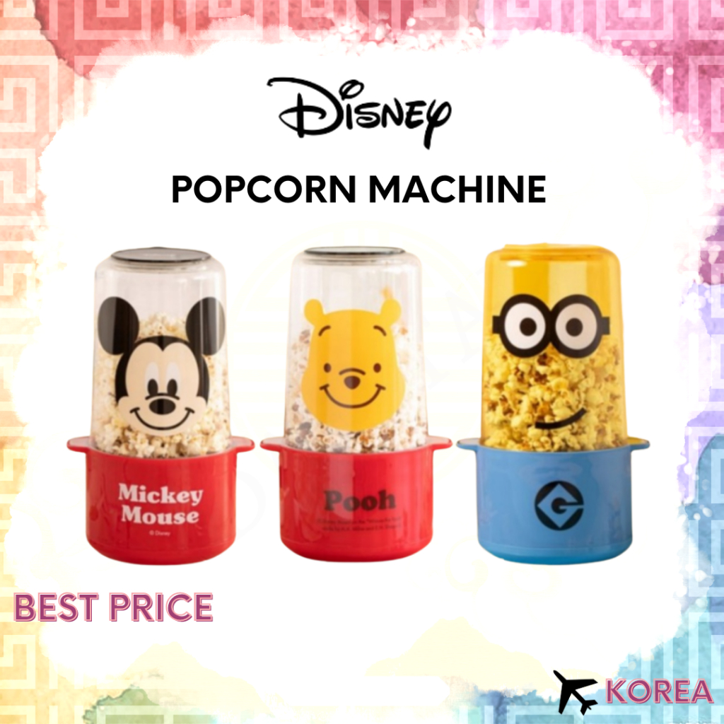 [Disney x Universal] Popcorn Machine Maker / Pooh Mickey Mouse Minions