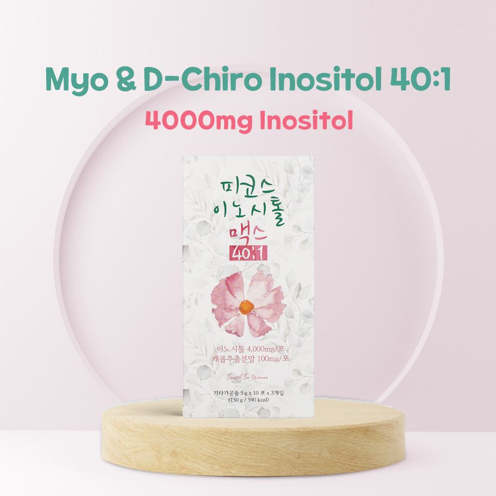 GMPHARM PCOS Inositol MAX 40:1 for fertility support Muslim Friendly Hormone and Fertility Support (30 pouches)