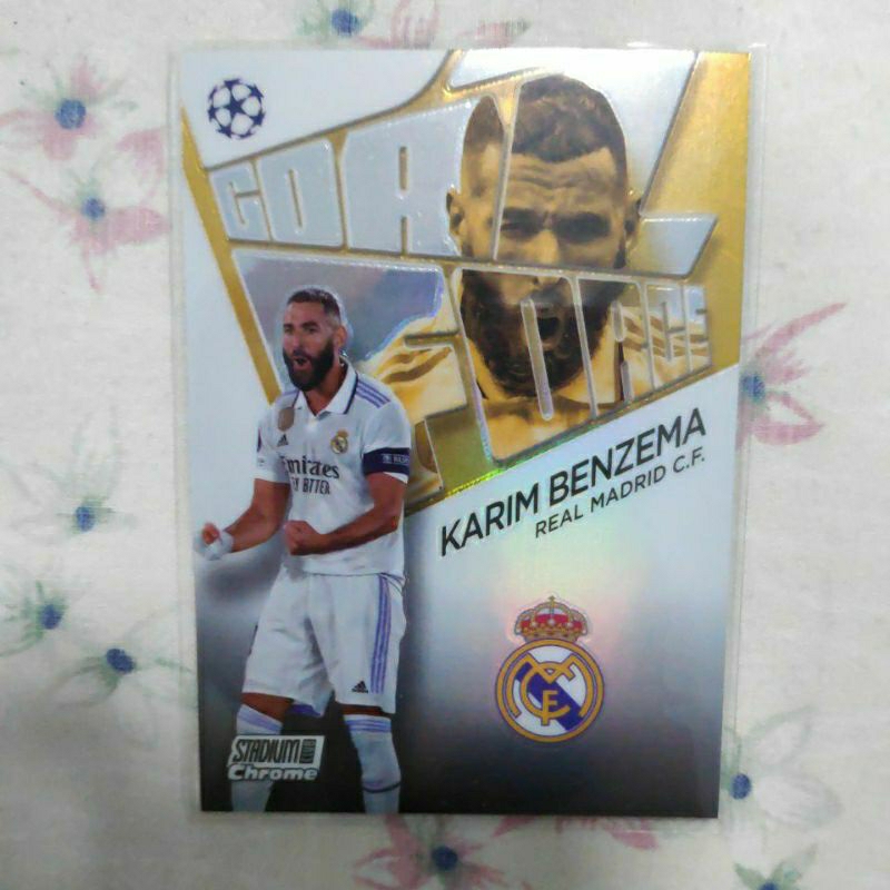 Karim Benzema Goal Force Topps Authentic Soccer Card