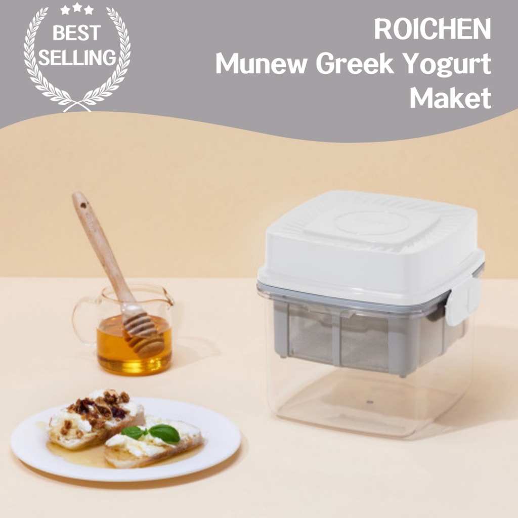 ROICHEN Minew Big Size Greek Yogurt Maker 1.8L Homemade yogurt Large capacity design Family unit Safe materials, energy-efficient easy cleaning management