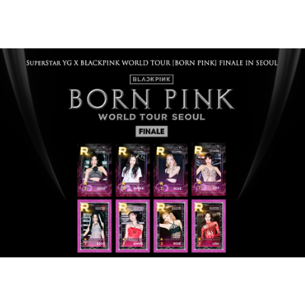 BLACKPINK - BORN PINK WORLD TOUR FINALE IN SEOUL SUPERSTAR YG Photo card received at on-site booth