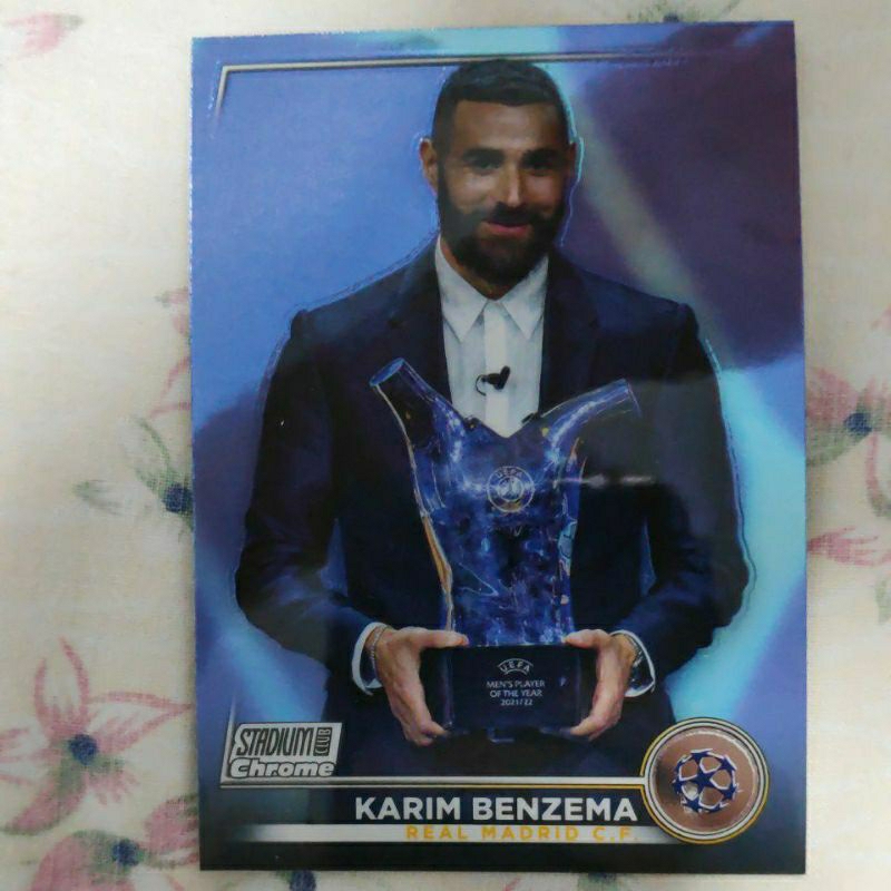 Karim Benzema Stadium Club Chrome Authentic Soccer Card