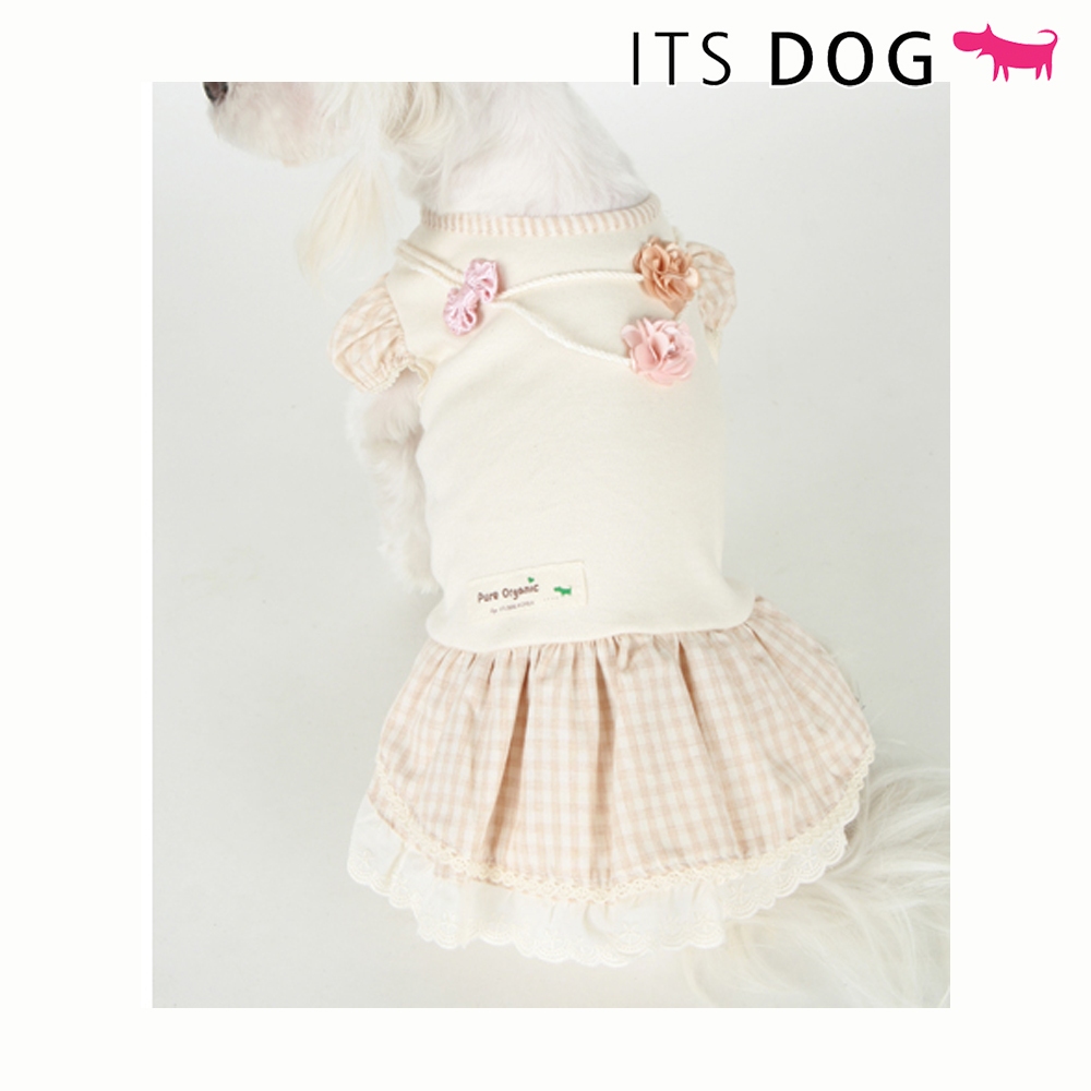 [DOG CLOTHES MADE IN KOREA] Organic Blooming Dress (Only XL)
