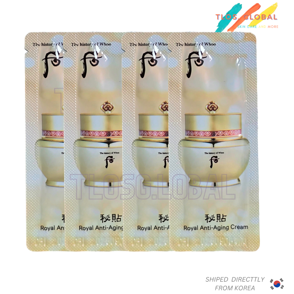 60 sachets  Bichup Royal Anti Aging Cream The Whoo Bichup Ja Yoon Cream 1ml sample