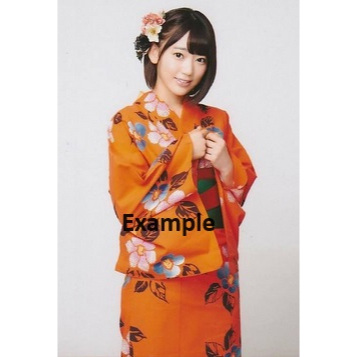 New Yukata Orange kimono japanese costume cosplay pouch cotton traditional festival Wooden clog samurai shoes sandal