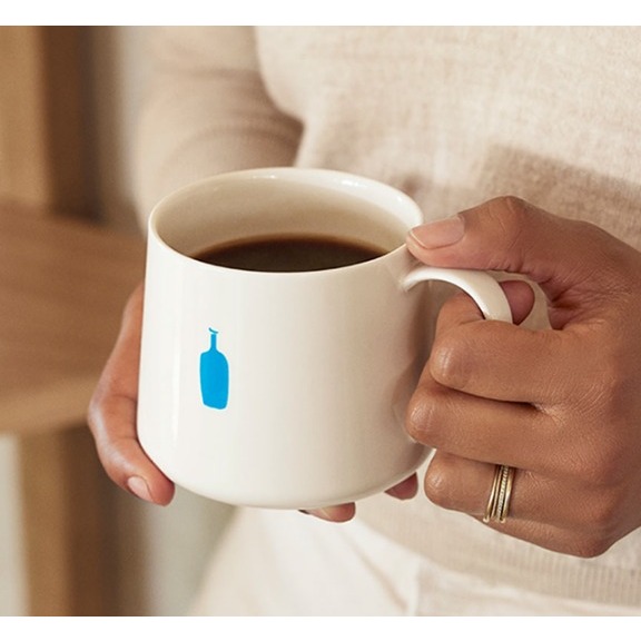 【In Stock】 Korea Blue Bottle Ceramic Mug 340ml (Made in Japan)