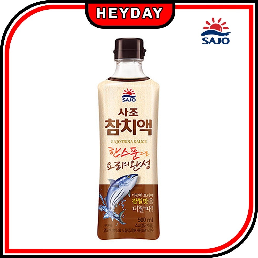 [Sajo] Tuna Extract Sauce 500ml/Red Crab/Spicy/Natural sauce/ Korean Food/Condiment/Stir-Fry/Simmered/Soup Cooked/Korean Sauce/K-Food