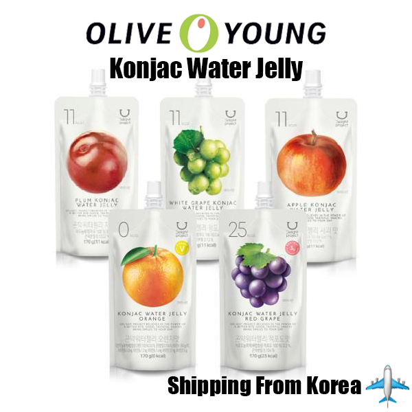 [Olive Young Delight Project] Konjac Water Jelly Low Calorie｜Green Grape / Red Grape / Orange / Plum / Apple