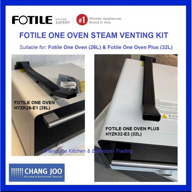 FOTILE ORIGINAL ONE OVEN SERIES STEAM VENTING KIT HYZK26-E1/HYZK32-E3