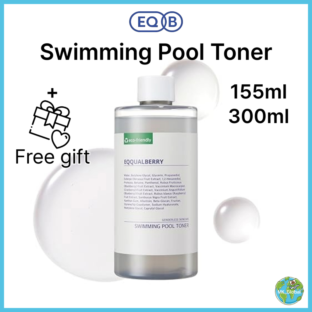 [EQQUALBERRY] Swimming Pool Toner 155ml, 300ml | Gentle Exfoliating Toner | Korean Skincare