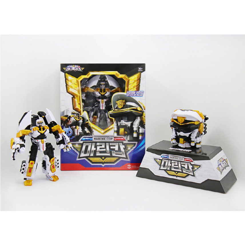 Mini Force Marine Cop Transforming Robot