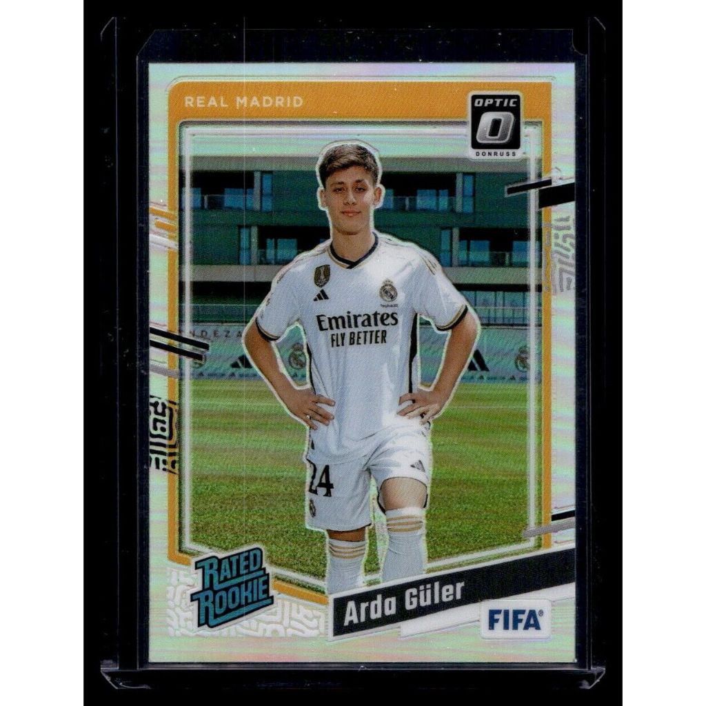 2023-24 Panini Donruss Soccer Rated Rookie RC Optic Arda Guler Real Madrid 184