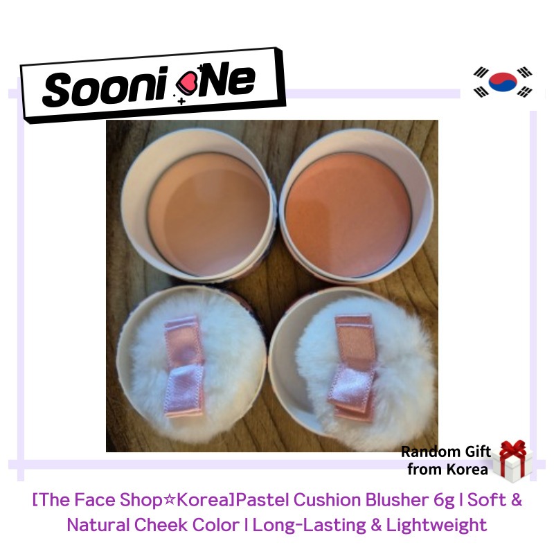 [The Face Shop☆Korea]Pastel Cushion Blusher 6g | Soft & Natural Cheek Color | Long-Lasting & Lightweight