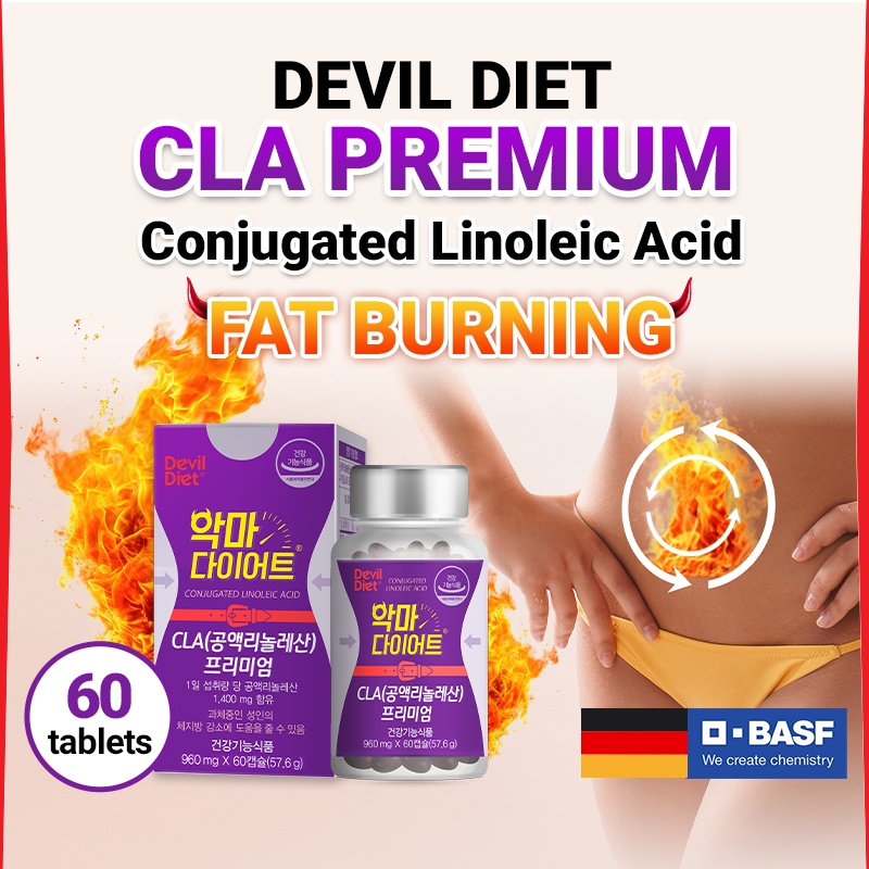 [Devil Diet] CLA Premium Diet Capsule, Fat burner & Slimming Body 60 Capsules / 1month